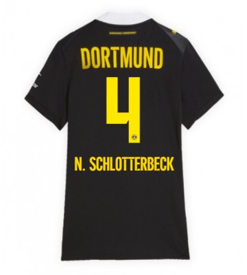 Borussia Dortmund Nico Schlotterbeck #4 Udebanetrøje Dame 2026-27 Kortærmet